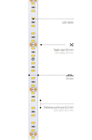 120 LED | 14,4 W/m | 24 V | IP20